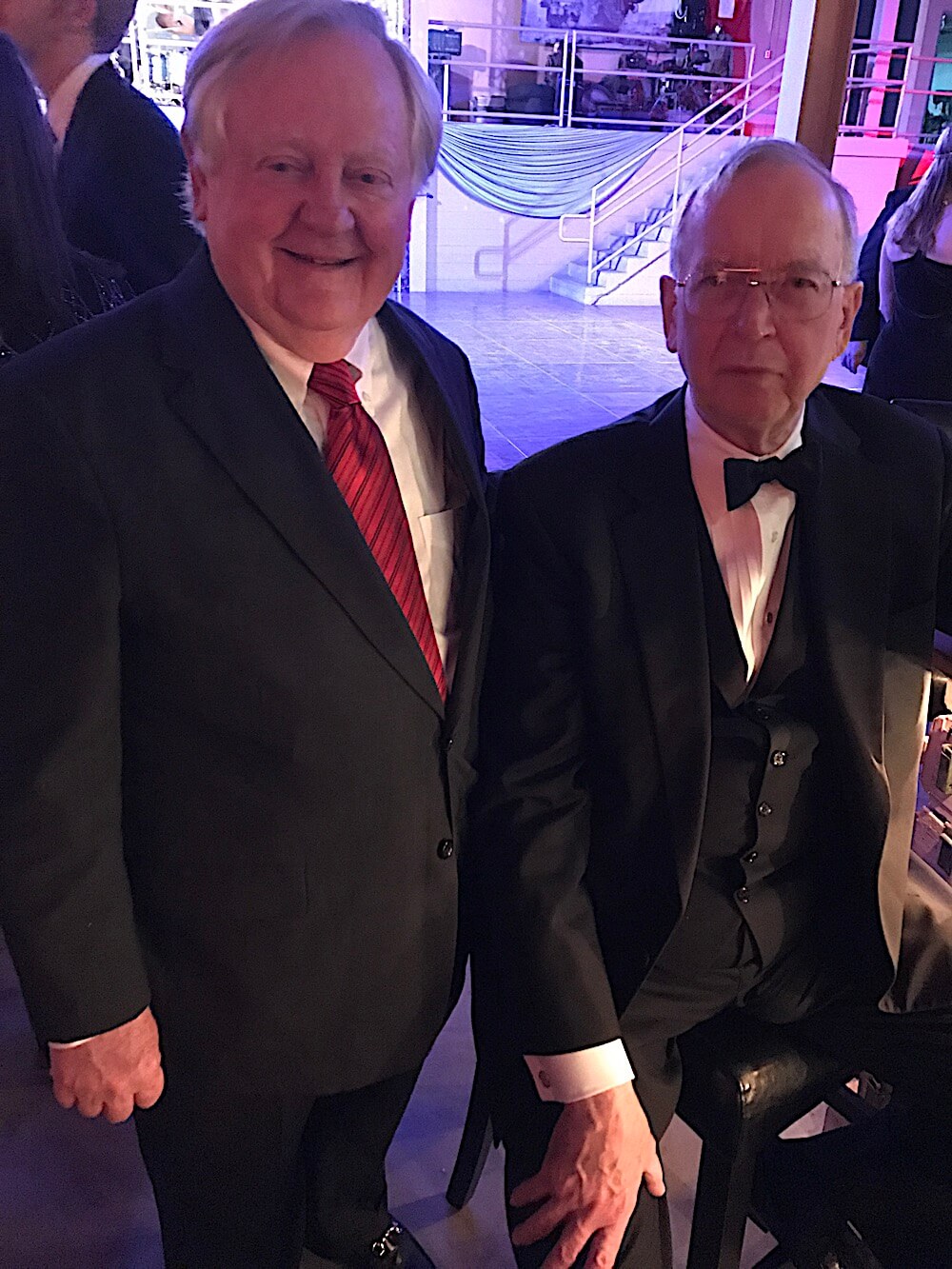 At the bar, former Knoxville Mayor and Ambassador to Poland Victor Ashe, left, was chatting with attorney Arthur Seymour, Jr.