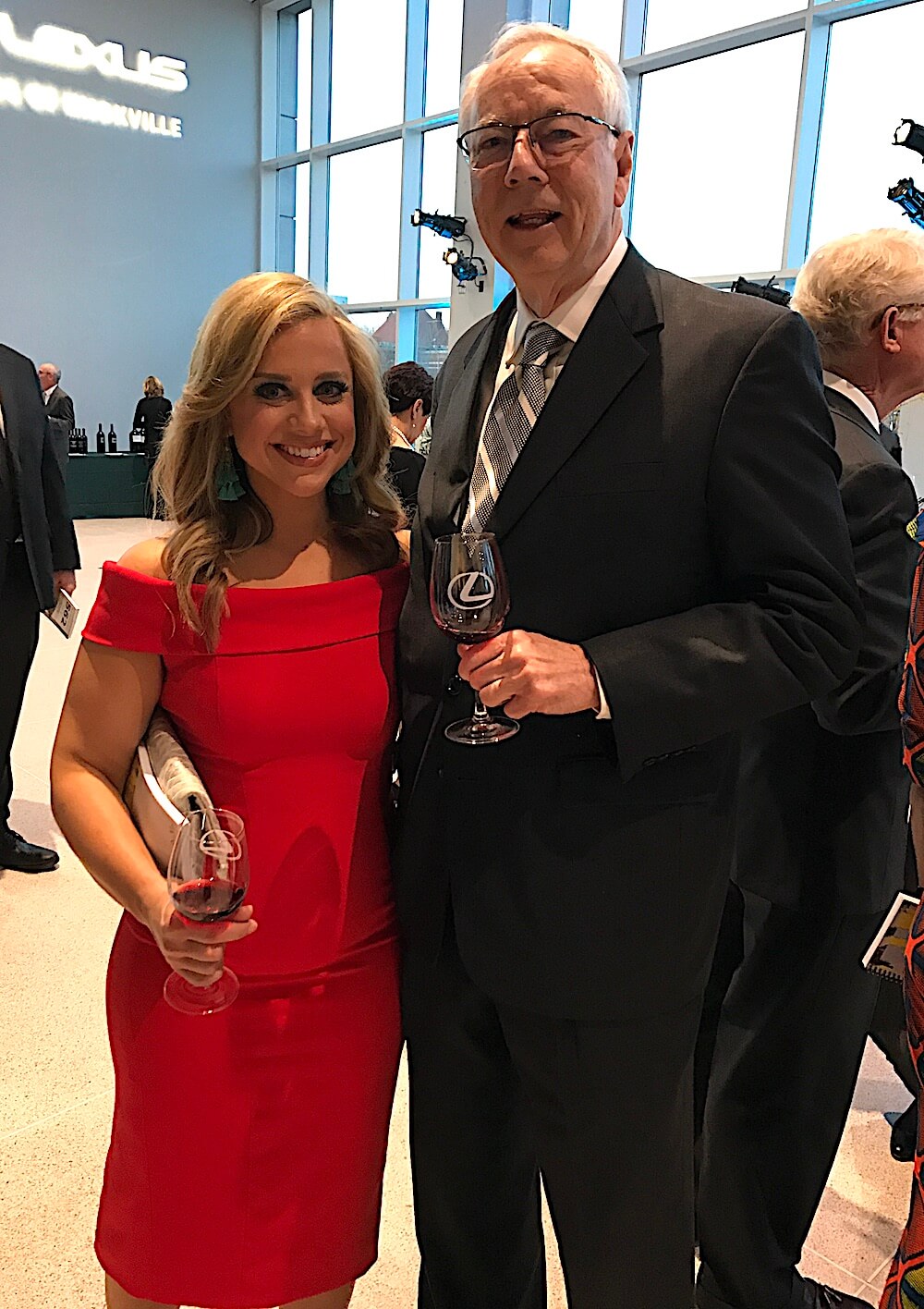 Alan with our friend Abby Ham during the reception. Abby, an anchor at WBIR-TV, Channel 10, was the emcee for the evening.