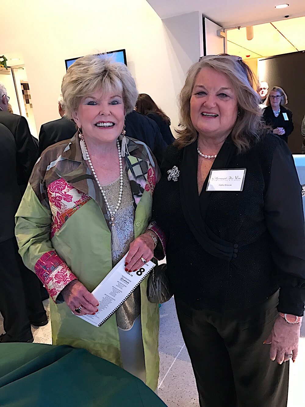 We ran into Charleene Edwards, left, and Cathy Briscoe in the check-out area.