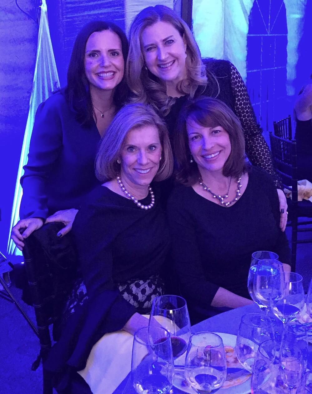 Standing, Holly Watkins, left, and Lisa Knott. Seated, Deborah Petrolina, left, and Christi Branscom.
