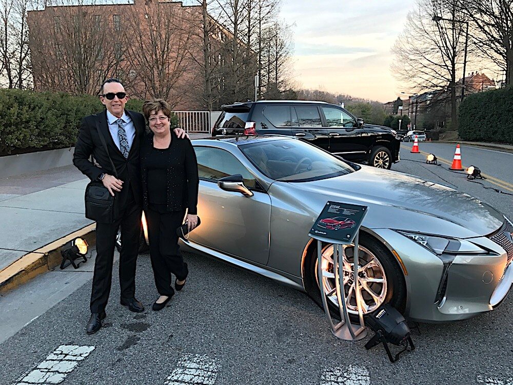 On to more glamorous sights. This new Lexus made quite an impression on Mark and Cathy Hill. Lexus of Knoxville was the title sponsor of L'Amour du Vin.