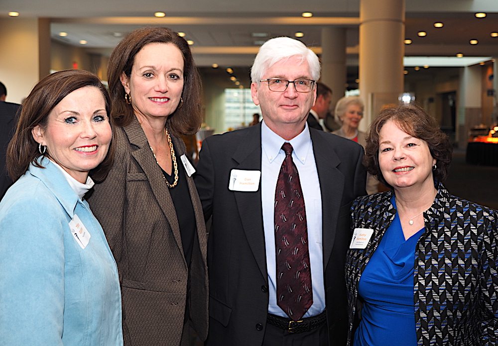 From left, Tiffany Gardner, Mintha Roach, Dan and Kathy Hamilton.