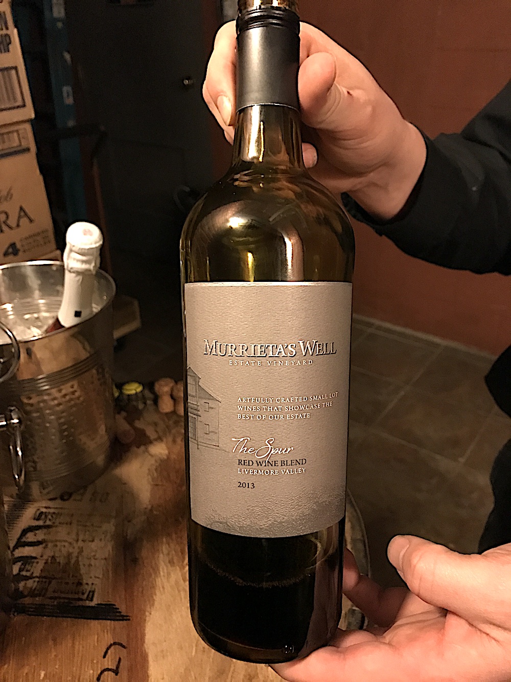 But we were able to wash it down with this red wine blend that paired perfectly.