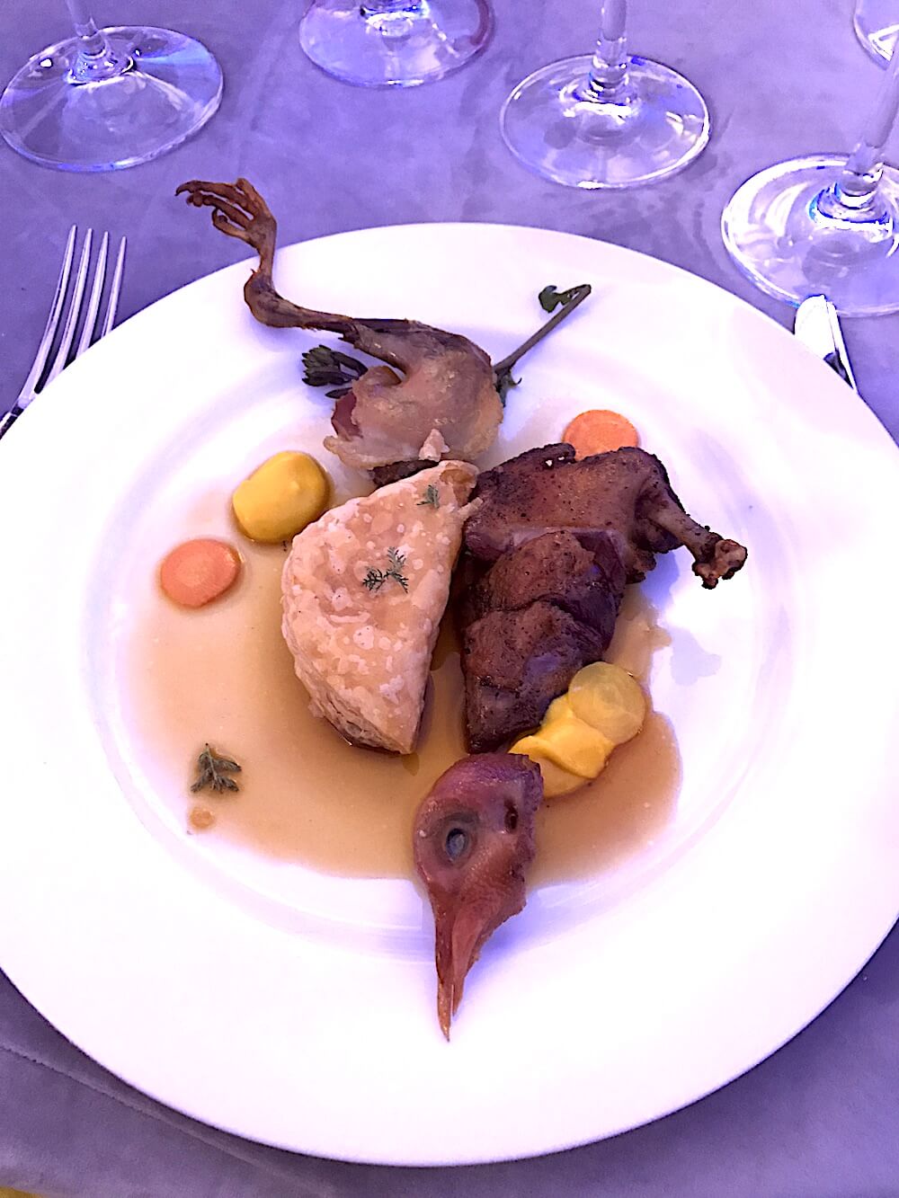 Roasted squab at L'Amour du Vin. I just couldn't do it.