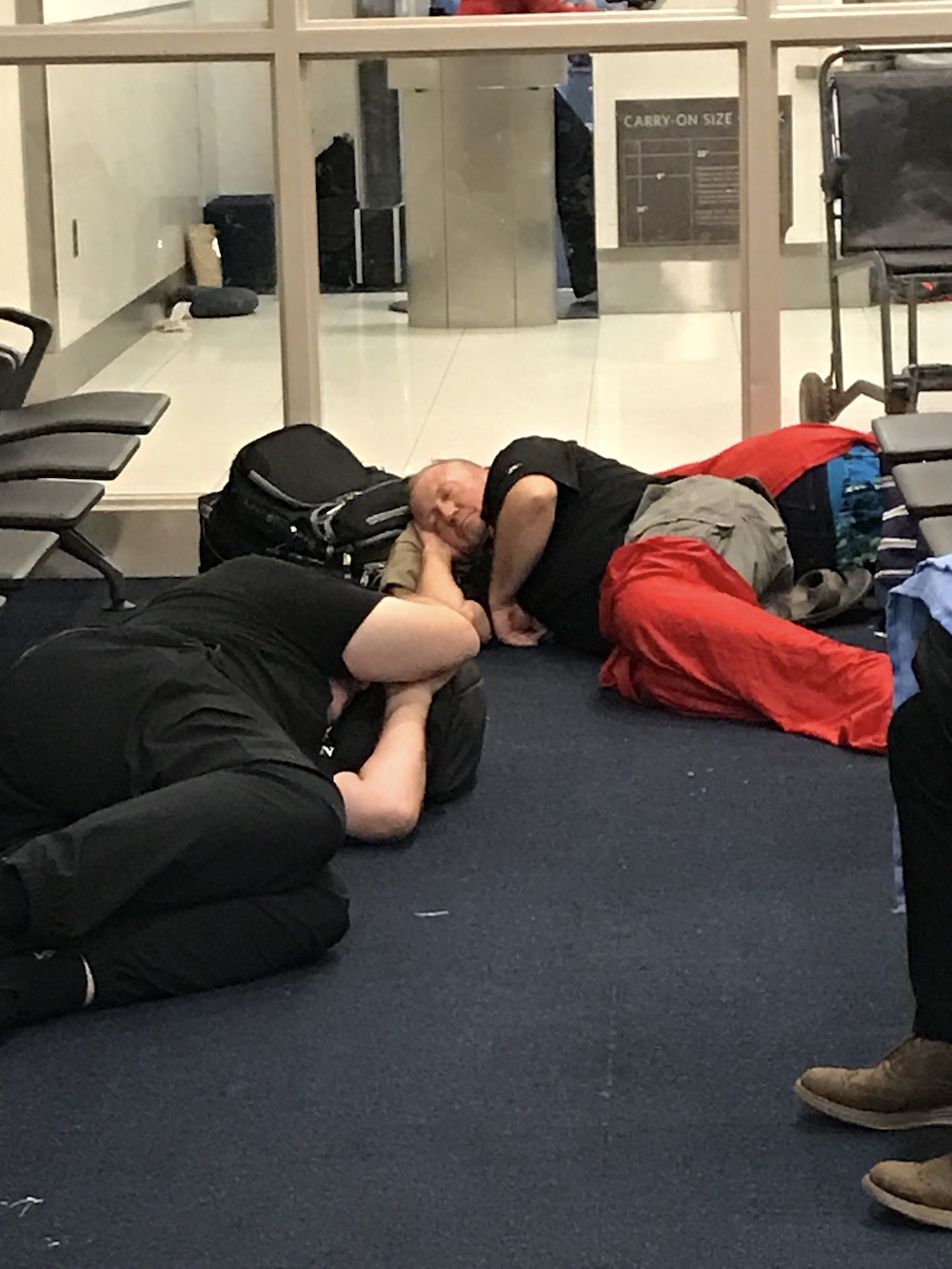 Misery in the Atlanta airport. (Photo by Cynthia Moxley)