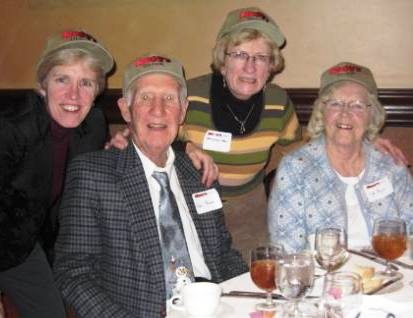From left: Cathy Byrd, her dad Ben Byrd, Georgiana Vines and Jo Byrd