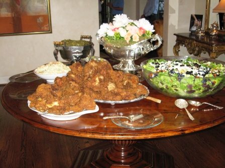 food-table Every picnic needs fried chicken! This feast was catered by by Melinda Curtis and drew rave reviews.