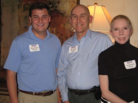 haynes-briggs State Rep. Ryan Haynes, left, passes some time with Knox County Commissioner Richard and Stephanie Briggs.