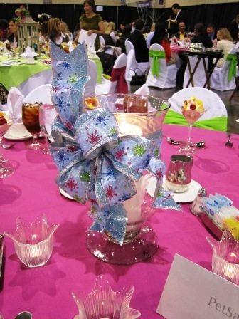 centerpiece Every centerpiece was different.