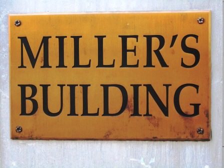 millers-sign3 A new-ish sign on an old building that has meant a lot to us