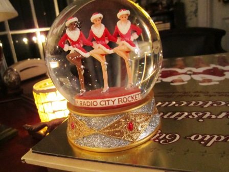 The Rockettes in a snow globe!
