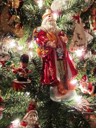 An ornament on the Santa tree
