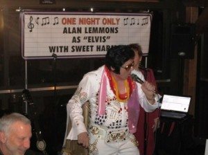 elvis-in-action The show was based on the "Aloha from Hawaii" performance.