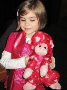 presley-and-monkey All the kids got stuffed animals when Elvis sang "Teddy Bear." Presley Ford got a monkey.
