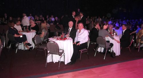 our-table My two dates: hubby Alan Carmichael, left, and neighbor Bart Mitchell