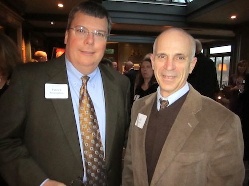 patrick-bill-lyons News Sentinel Publisher Patrick Birmingham, left, and Bill Lyons of the city mayor's office