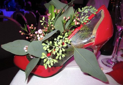 shoe Here's a close-up of the shoe on our table: cool!
