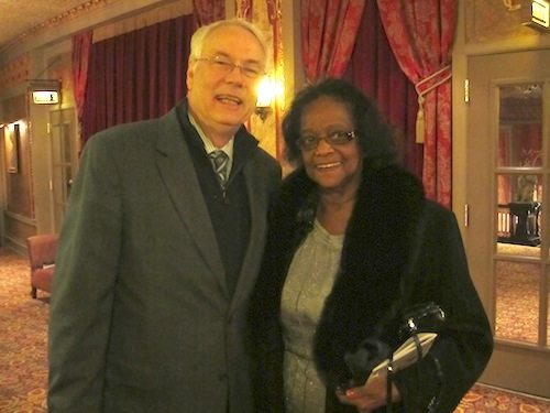 alan-and-henrietta Alan Carmichael chats with his friend Henrietta Grant at Thursday at the Tennessee Theatre.