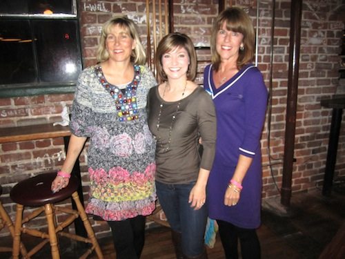 arnett-wilhoit-and-townsend WBIR anchor Robin Wilhoit, one of the party organizers, poses with Dottie Arnett and Beth Townsend.