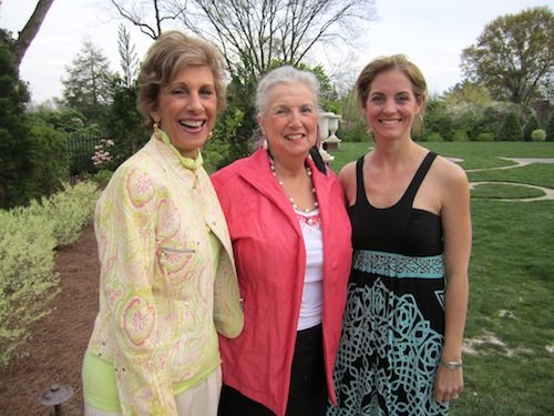 barbara-mary-lynn-and-allison From left, Barbara Dooley, Mary Lynn Majors, and Allison Dooley in the Baileys' garden