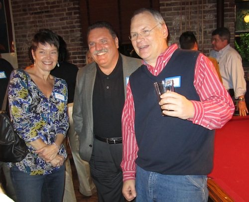 cindy-carr-darrell-debusk-and-david-cowan Cindy Carr, who works for news director Bill Shory, Darrell DeBusk, center, who works for the Knoxville Police Dept. now, and David Cowan.