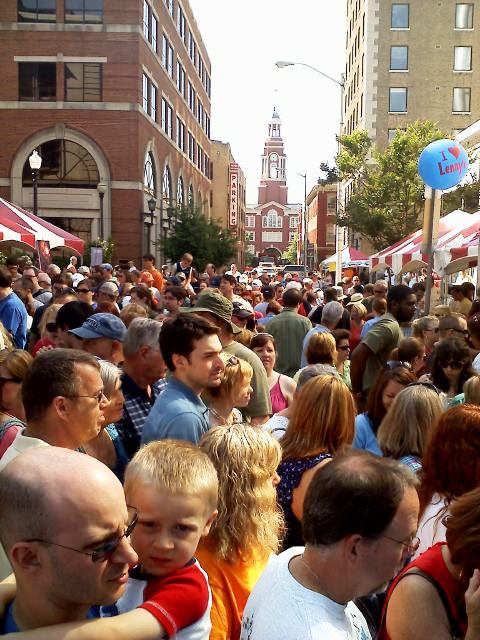 biscuitfest1 Our friend Christine Jessel Grider took this shot of the crowd on Biscuit Boulevard. Thanks for letting us use it, Christine.