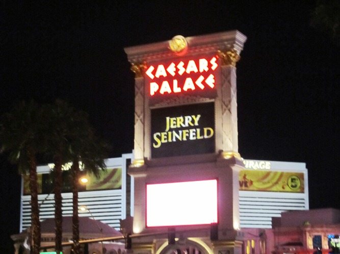 seinfeld The opportunity to see stars is one of the good things about Vegas.