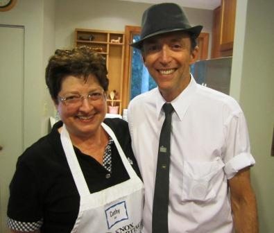 cathy-and-mark-hill Hosts Cathy and Mark Hill were working in the kitchen.