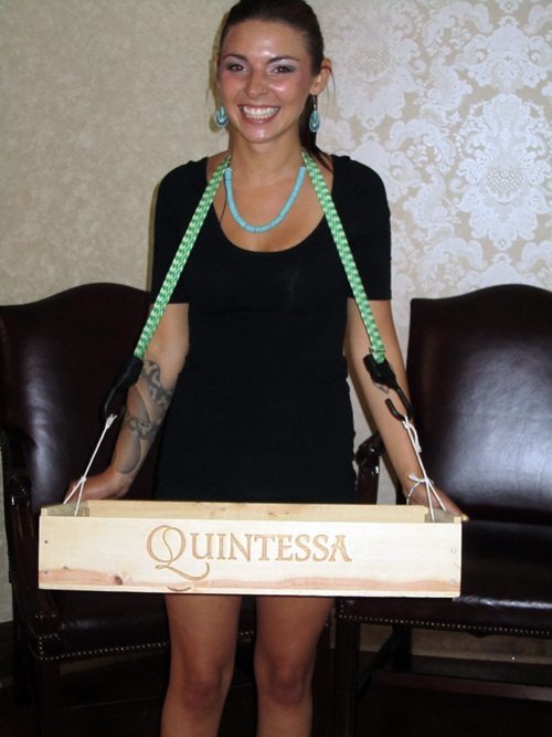 cigarette-girl Cigarette, anyone? Jennifer Tackett of Club LeConte had any brand you might want.