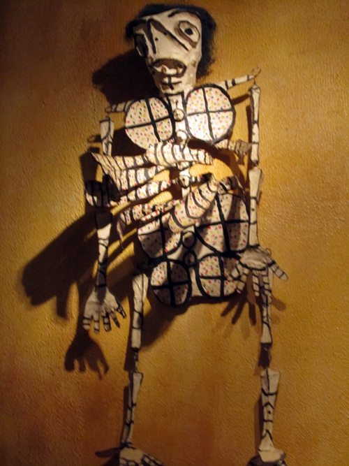skeleton The Mexican-themed art was striking.