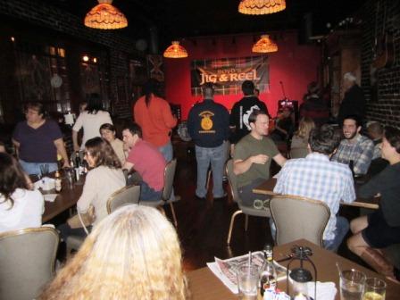 packed Here's what the crowd looked like when we returned shortly after 9!