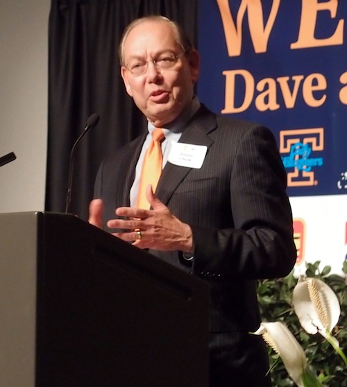 cheek-speaking Chancellor Cheek seemed very happy to have Dave Hart on board!