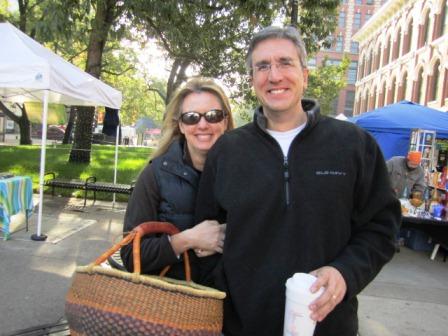 keims We ran into our buddies Ellen and David Keim taking advantage of the Market Square Farmers' Market Sunday.