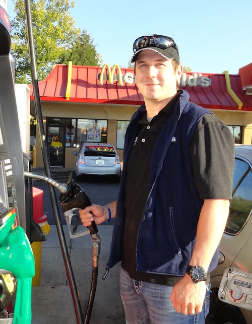 michael-annett Pilot Flying J's race car driver Michael Annett mingled and pumped at the Pilot in Rocky Hill.