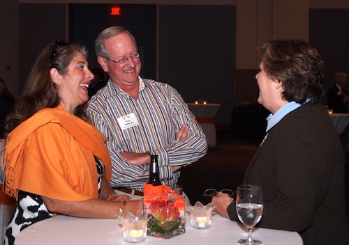 robinsons-and-linda-davidson Karen and Pace Robinson share a laugh with Linda Davidson, at right.