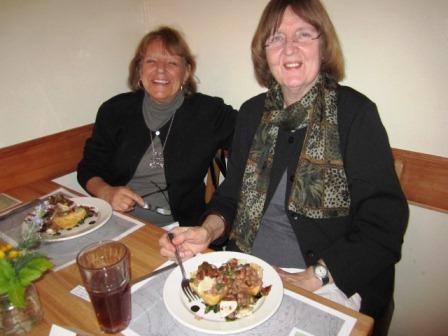 virginia-and-barbara Virginia Anagnost, left, and Barbara Kelly attended the dinner.