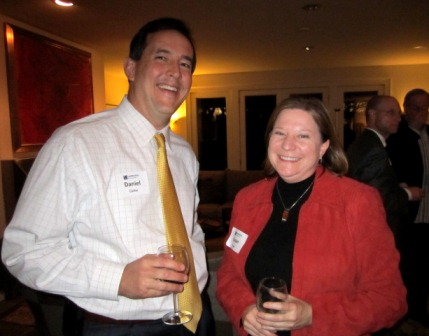 daniel-carter-and-susan-brown Daniel Carter and Susan Brown. Susan is chairman of the Leadership Knoxville Alumni Commitee, which designed this event.