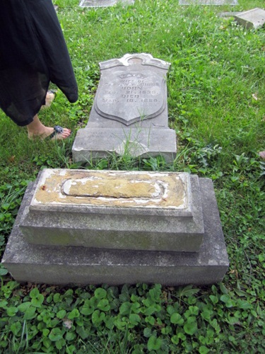 broken-stone I don't understand why folks would think it is fun to push over headstones. Many in Old Gray are quite valuable and historic and the damage seems senseless.