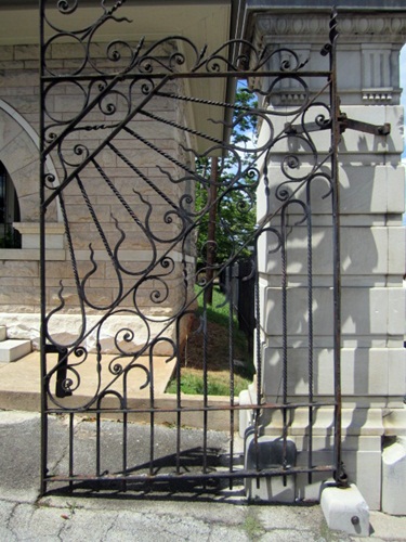 gate Its beautiful gates were installed in 1901.