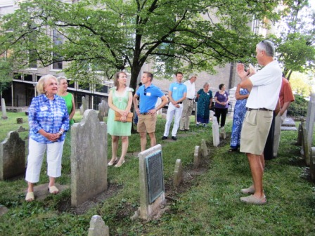 cemetery-gathering We gathered in the cemetery. I recently have come to find that meeting in a cemetery tends to lead to an interesting event.
