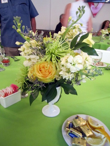 centerpiece I thought the centerpieces were pretty.