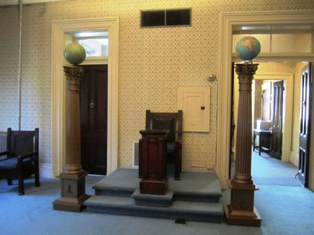 throne In another room is a kind of throne.