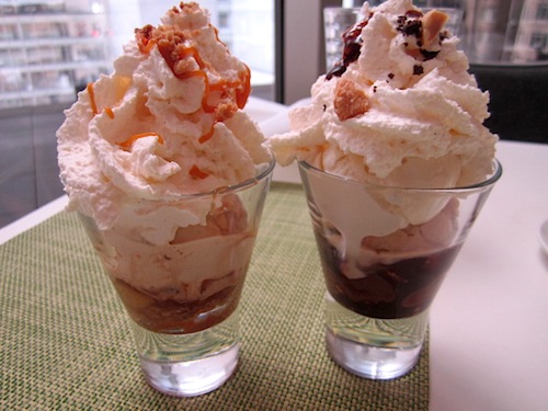 2-desserts-at-moma Alan and Janis each ordered a parfait. They considered these to be masterpieces!