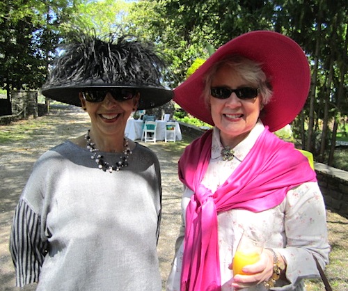 anne-mckinney-and-margaret-fuller Anne McKinney, left, a lawyer who has made hats her trademark, with Margaret Fuller