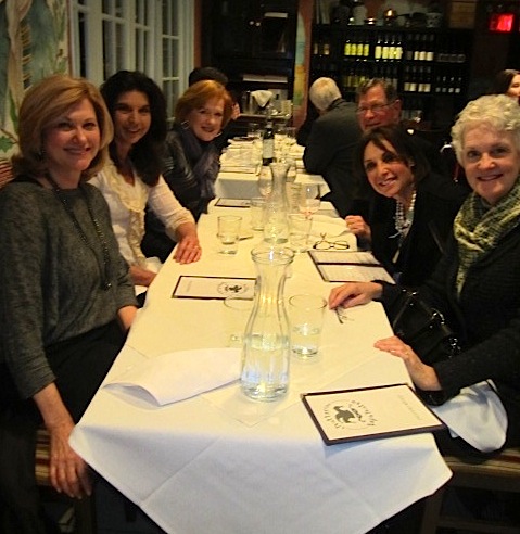 group-2-at-trattoria From left, Xxxxxx Xxxxxx, Liz Stowers, Melanie Wood, Tom Wood, Maggie Erickson and Mimi Turner.