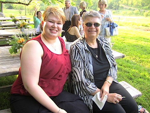 daughter-mom Amanda Morgan, left, representing sponsor Kroger, and her mother, Vanna Holbert.