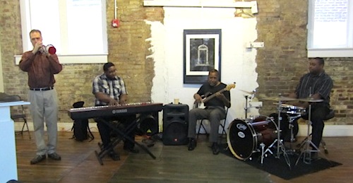 donald-brown-quartet Mellow lunch music was by the Donald Brown Quartet.