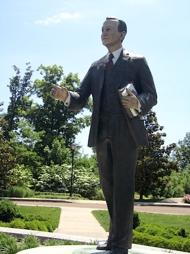 john Here's a statue of John Templeton. Ironically, the book in his hand? "The Humble Approach."
