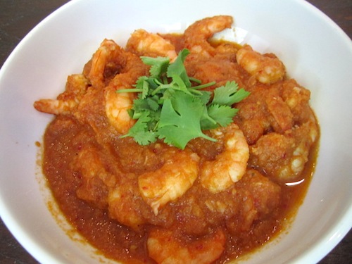 shrimp This was my favorite dish. Shrimp cooked with some kind of wonderful tamarind paste. I couldn't get the taste out of my mind for hours after our meal. It was magical.