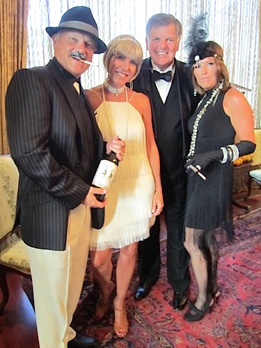 phillips-and-debusks The DeBusks, center, with Teddy and Christy Phillips. (I almost didn't recognize Teddy with that fake mustache!)